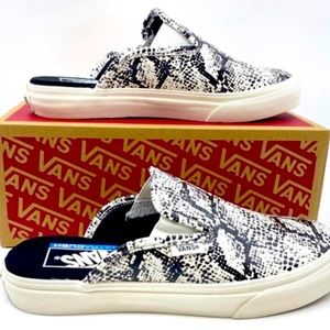 Vans Snake Print Marshmallow Mule